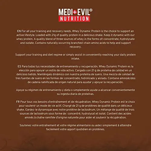 Medi-Evil Nutrition Whey Dynamic Protein, Cookies and Cream Flavour, 2kg, 66 Servings Medi-Evil Nutrition Au supplements