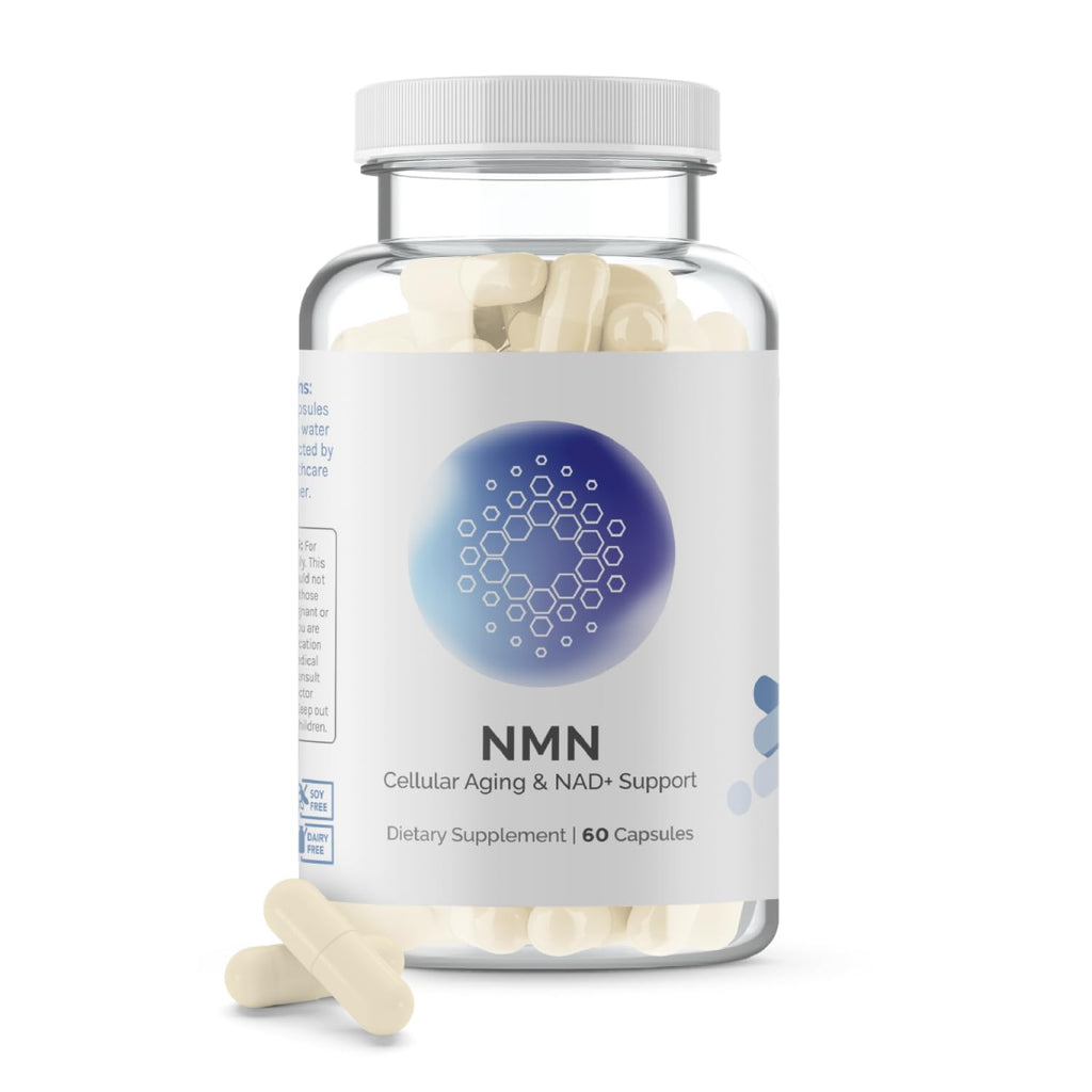 InfiniWell NMN Supplement - NAD+ Supplement Alternative with Resveratrol & Pterostilbene - Supports NAD+ Production - Anti Aging Support for Brain, Heart & Digestion (60 Capsules) InfiniWell Au supplements