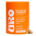 URO Metabolism + Probiotic Support Capsules – Metabolism, Gut Health & Sustained Energy – with Chromium Picolinate, Green Coffee Bean Extract