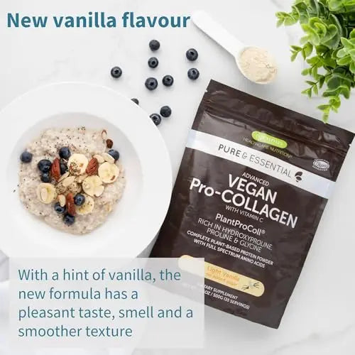 Vegan Collagen Powder, Natural Vanilla Flavour, Plant-Based Peptide Protein Supplement Igennus Healthcare Nutrition Au supplements