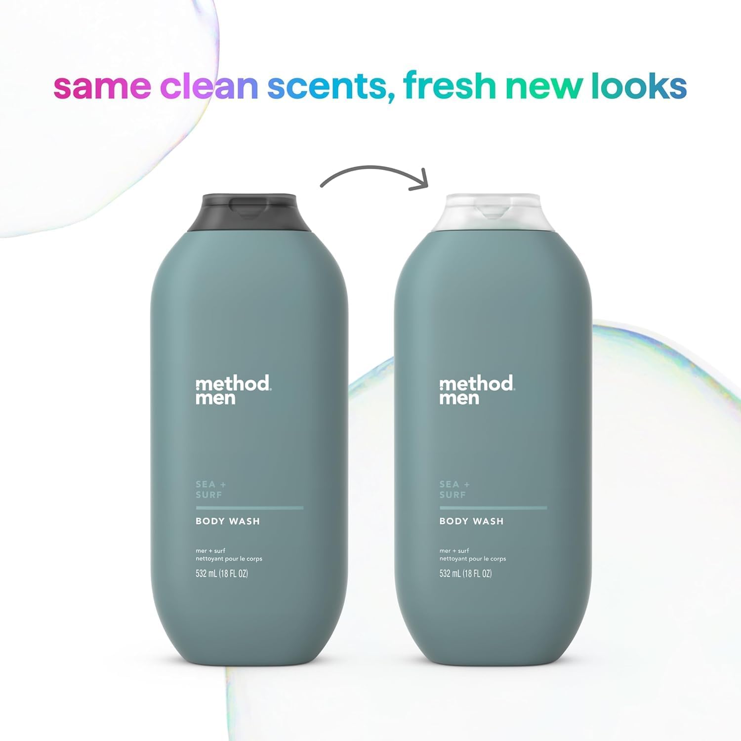 Method Men Body Wash, Sea and Surf Scent, Paraben and Phthalate Free, Quick-Lathering