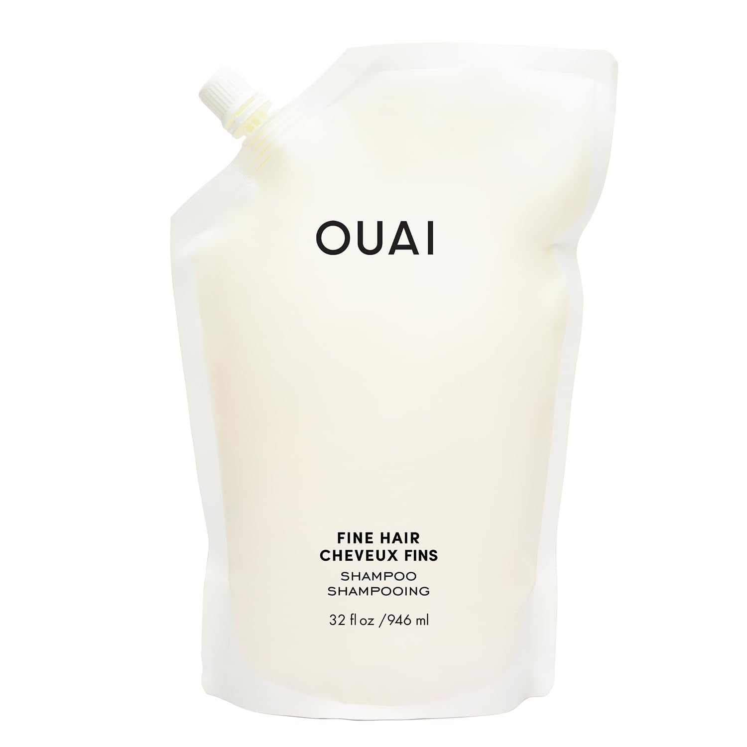 OUAI Fine Hair Shampoo Refill - Volumizing Shampoo for Fine Strands - Made with Biotin, Keratin & Chia Seed Oil - Strengthens, Nourishes & Thickens - Color-Safe & Sulfate Free Hair Care (32 Fl oz) OUAI Au supplements