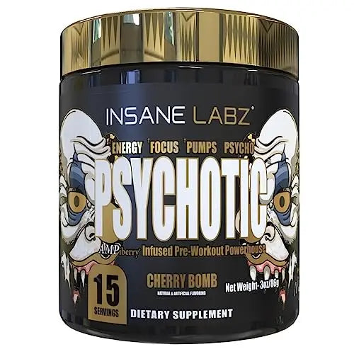 Insane Labz Psychotic Gold, High Stimulant Pre Workout Powder, Extreme Lasting Energy Insane Labz Au supplements