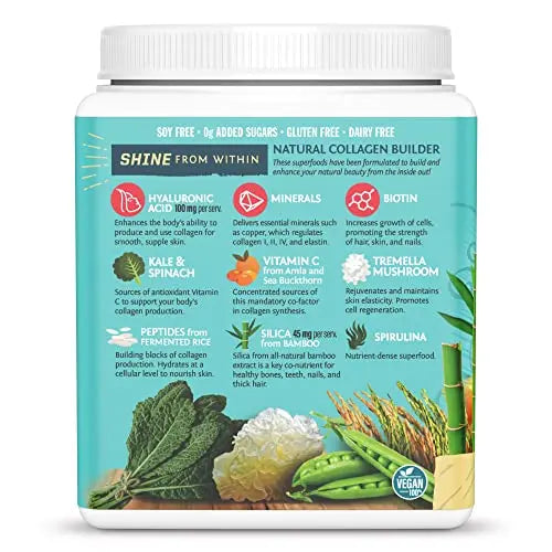 Sunwarrior Plant-Based Vegan Youthful Beauty Collagen Building Protein Peptides Sunwarrior Au supplements
