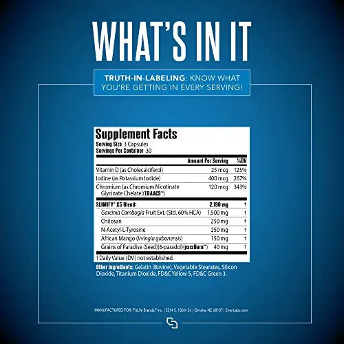 Siren Labs Slimify Advanced Fat Burner for Weight Loss - Garcinia Cambogia, African Mango SIRENLABS Au supplements