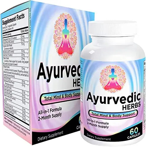 Ayurvedic Herbs (All-in-1) Supplement 2-Month Supply - Ayurveda Mind, Body & Spirit Herb Elevate Recovery Supplements Au supplements