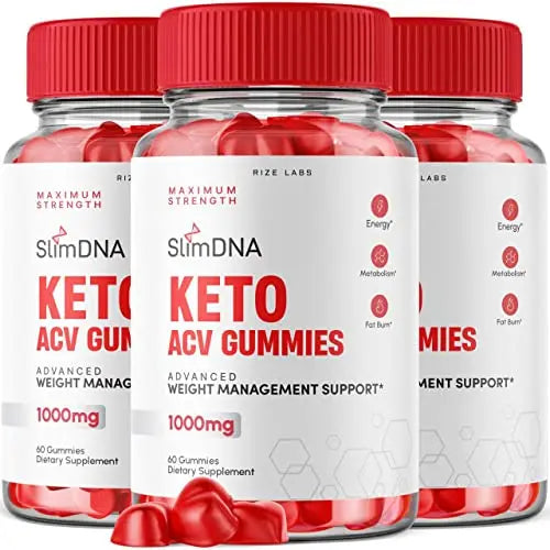 rize labs (3 Pack) SlimDNA Keto Gummies - ACV for Advanced Weight Loss with Apple Cider rize labs Au supplements