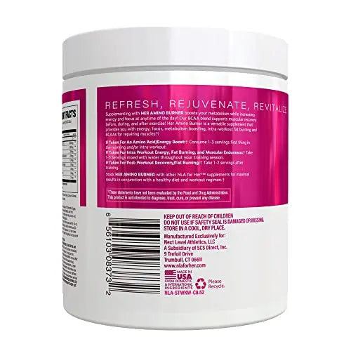 Her Thermogenic Amino Women's Pre Post & Intra Workout Booster (Strawberry Kiwi,30 Servings) NLA for Her Au supplements