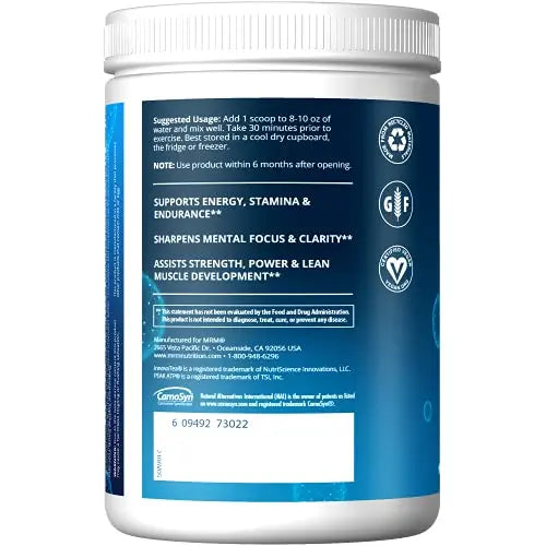 MRM Nutrition Driven Pre-Workout Powder | Mixed Berry Flavored | 125mg Caffeine | Pure MRM Au supplements