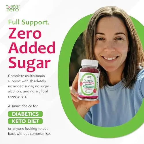 YUM-V'S Multivitamin for Women & Men – Sugar Free Multivitamin Gummies – Zero Sugar Gummy with Chromium, Thiamine & Magnesium YUM-V'S Au supplements