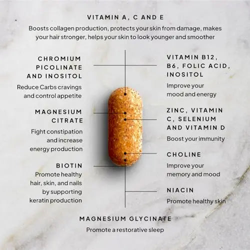 SELF NUTRITION Vegan Multivitamins for Women -Expert Designed 28 Nutrients – Boost Energy SELF NUTRITION Au supplements