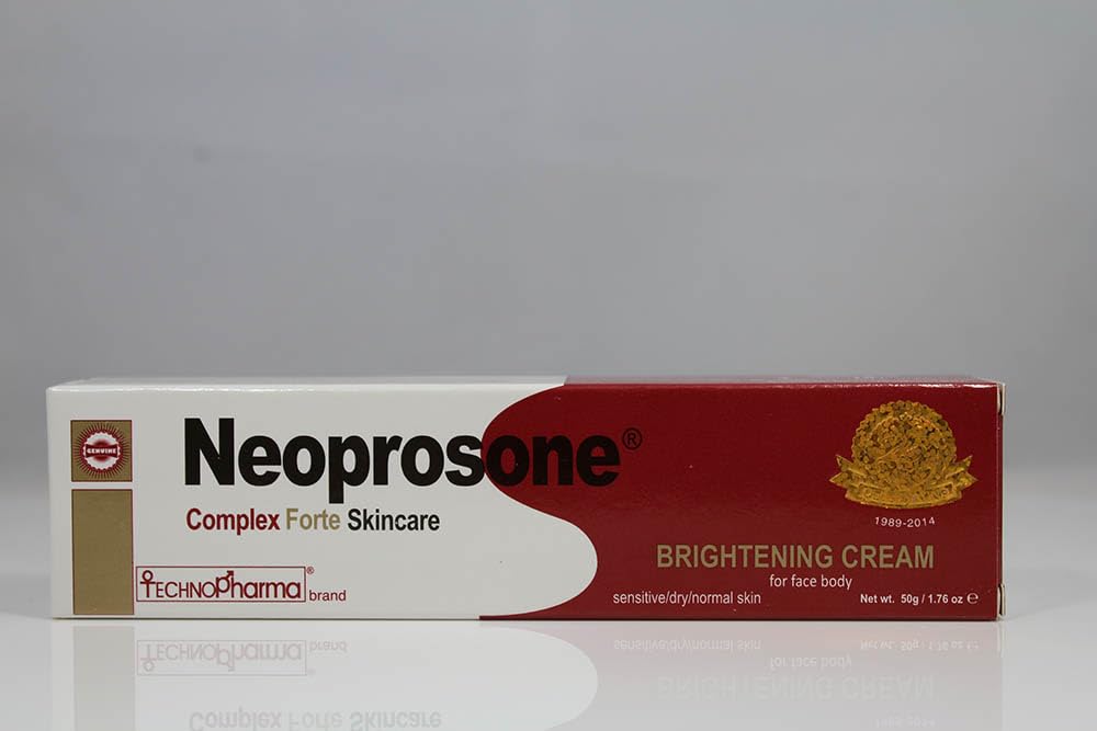 Neoprosone, Skin Brightening Cream | 1.7 Fl oz / 50 ml | Fade Dark Spots on: Face, Elbows