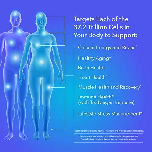 TRU NIAGEN - Patented Nicotinamide Riboside NAD+ Supplement. NR Supports Cellular TRU NIAGEN Au supplements