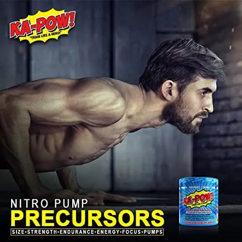PREWORKOUT TESTOSTERONE BOOSTER - KA-POW! The Fastest Hitting ANABOLIC PRE HERO SUPPLEMENTS Au supplements