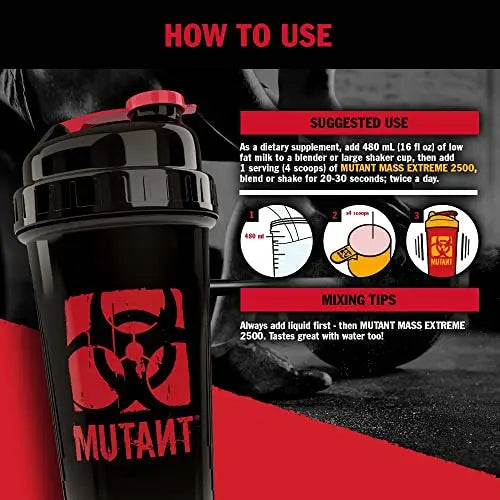 Mutant Mass Extreme Gainer Whey Protein Powder, Build Muscle Size & Strength with High-Density Clean Calories Mutant Au supplements