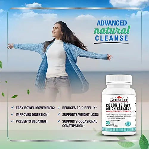 SWISSLIFE FOREVER Colon 15 Day Quick Cleanse, Advanced Gut Cleanse Detox, Improves SWISSLIFE FOREVER Au supplements
