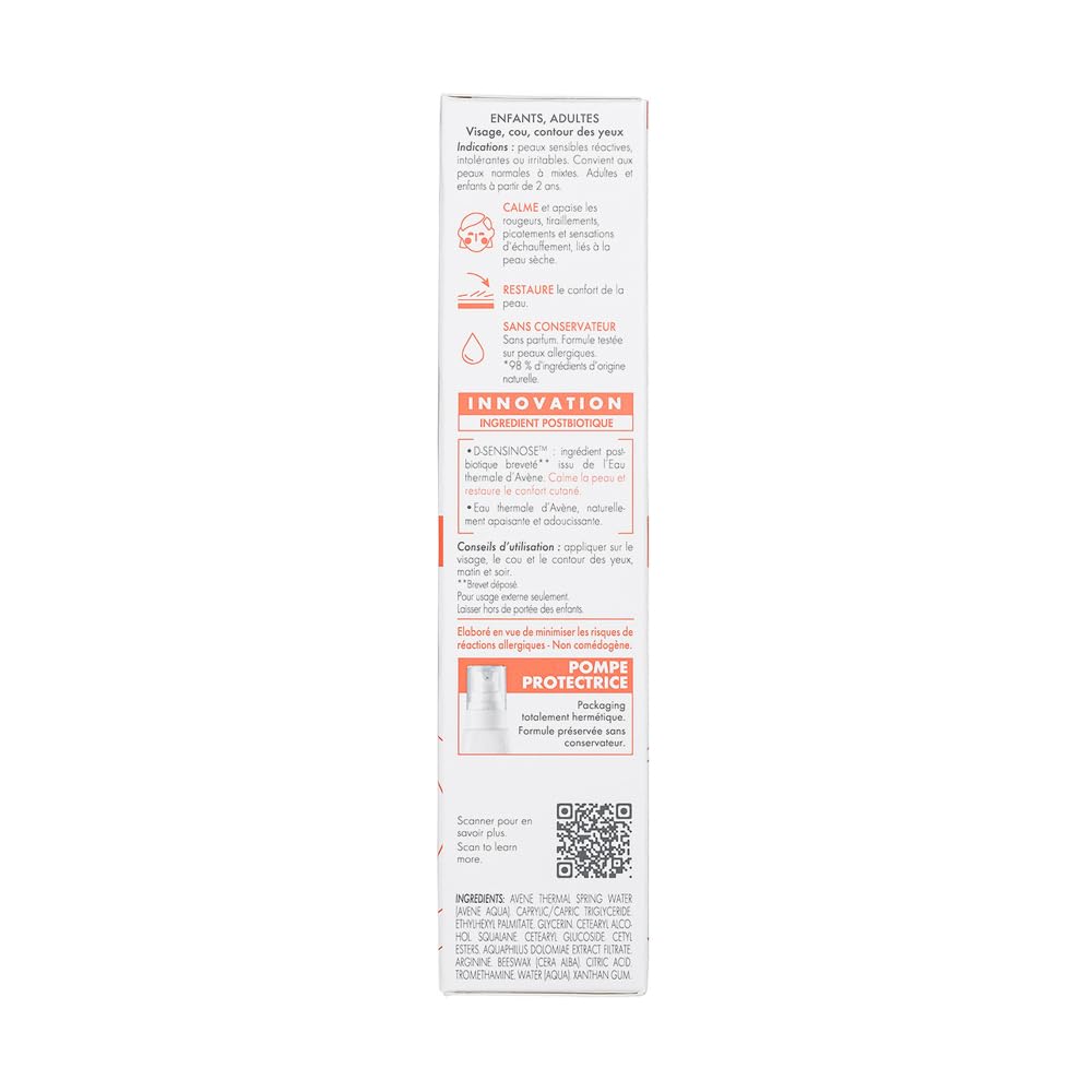 Avène Tolerance Control Soothing Skin Recovery Cream, for Hypersensitive Dry Skin, Restores Skin Barrier, Calms sensations of skin discomfort