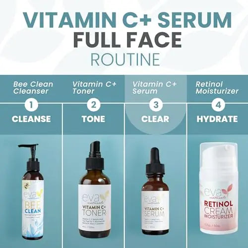 Eva Naturals Vitamin C Face Serum With Hyaluronic Acid - Anti Aging Serum Eva Naturals Au supplements