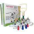 MYMM 12 Cupping Cups Sets Biomagnetic Traditional Professional Chinese Therapy Massage MYMM Au supplements