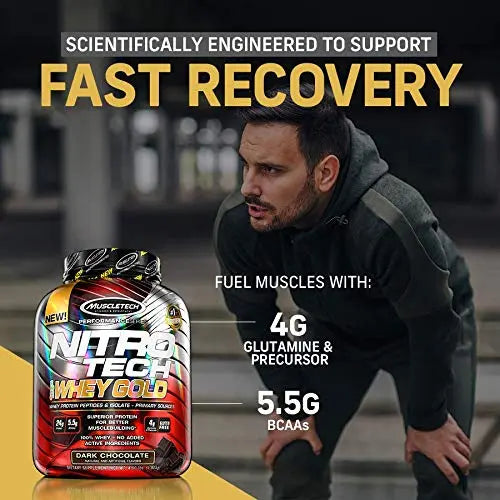 MuscleTech NitroTech 100% Whey Gold Protein Powder, Build Muscle Mass, Whey Isolate Protein Powder Muscletech Au supplements