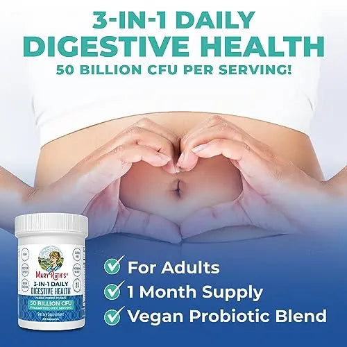 Mary Ruth's 3 in 1 Digestive Health Probiotic, 30 CT MaryRuth Organics Au supplements