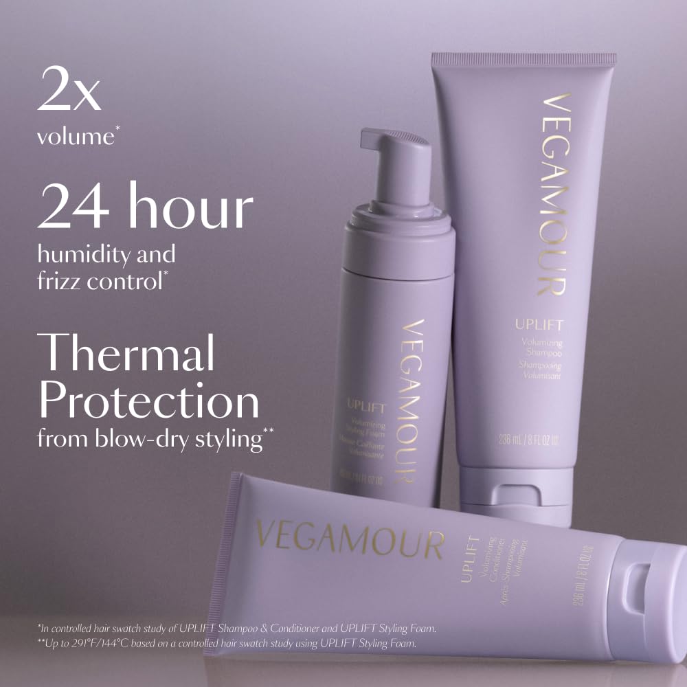 VEGAMOUR UPLIFT Volumizing Shampoo For fine, flat & thinning hair, Provides Volume & Resists Humidity, Non Sticky Formula, Bouncy Soft Hair VEGAMOUR Au supplements