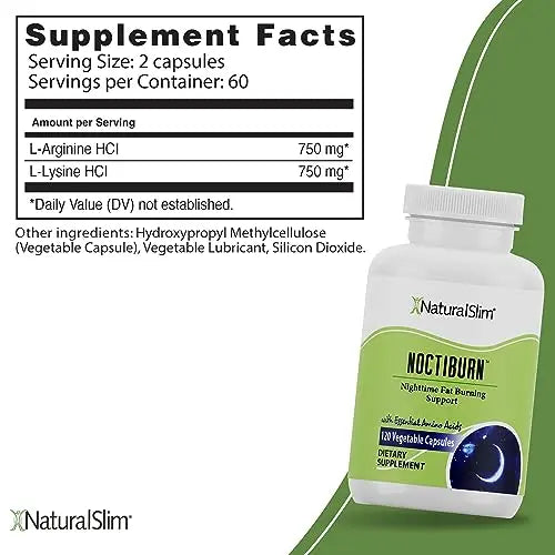 NaturalSlim NoctiBurn Night Fat Burning Support & Metabolism Support Supplements with Essentials NaturalSlim Au supplements