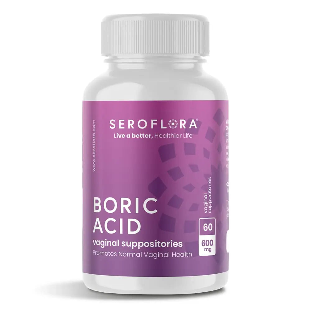 Seroflora Boric Acid Vaginal Suppositories - Promotes Vaginal pH Balance and Odor Control Seroflora Au supplements