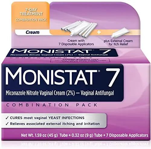 MONISTAT 7-Dose Treatment For Women, 7 Disposable Applicators & External Itch Cream, (Pack of 1) Monistat Au supplements