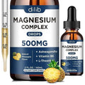 Triple Magnesium Complex Supplement-Magnesium Glycinate, Citrate, Malate Liquid Drops dilib Au supplements