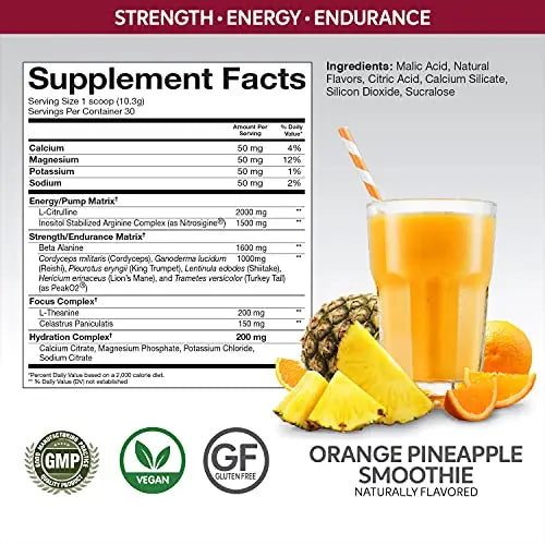 nPower Nutrition-Train Pre-Workout for Women, Orange Pineapple, 30 Servings, Stimulant nPower Nutrition Au supplements
