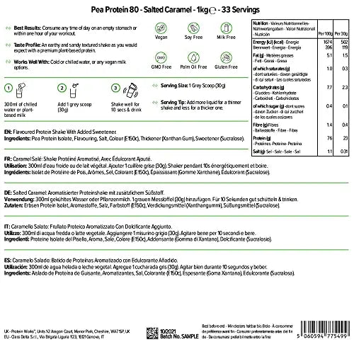 Protein Works - Pea Protein Isolate Protein Powder | 100% Plant-Based & Natural Protein Works Au supplements