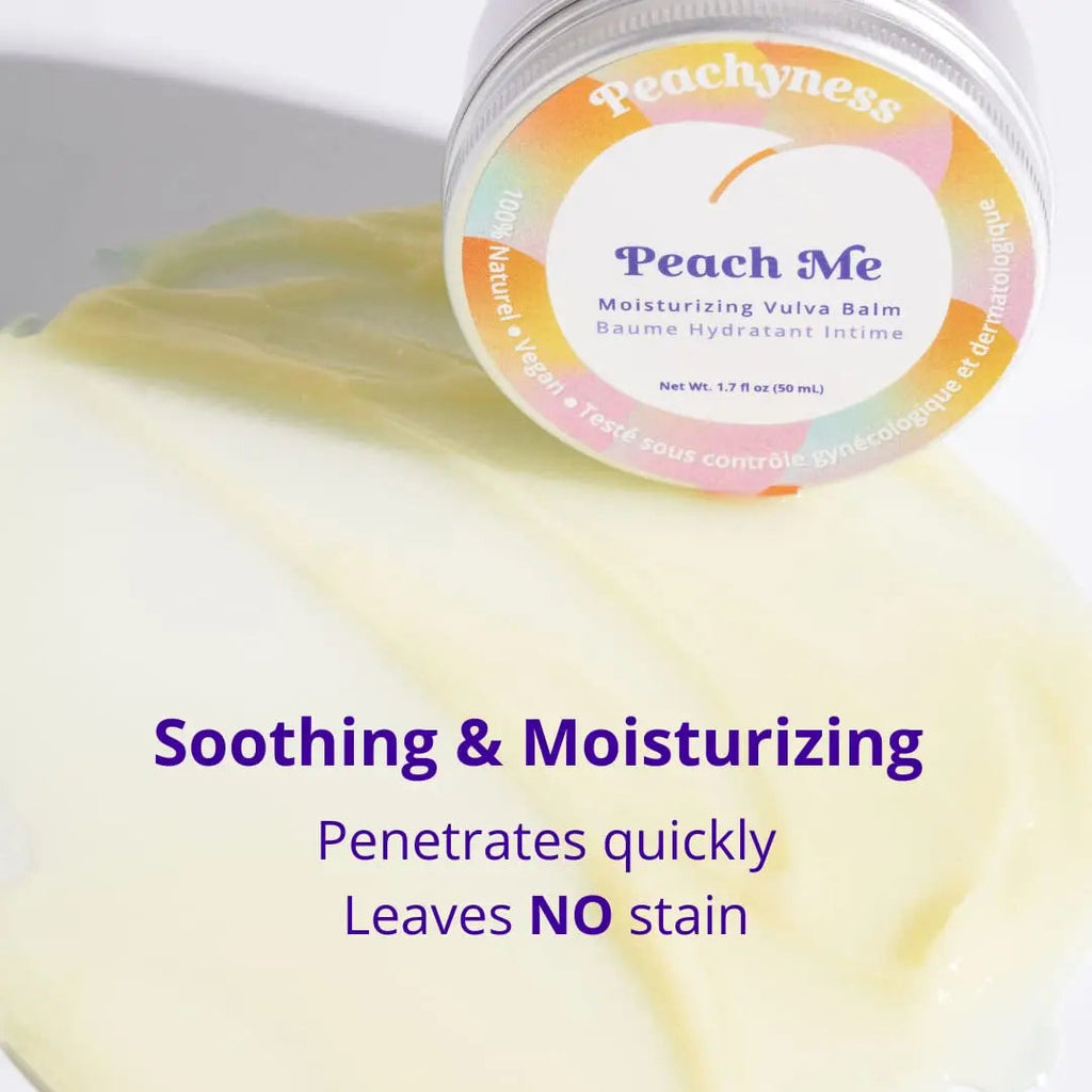 Peach Me Organic Vulva Balm by Peachyness - Hormone-Free Vaginal Moisturizer for Sensitive Skin Peachynes s Au supplements