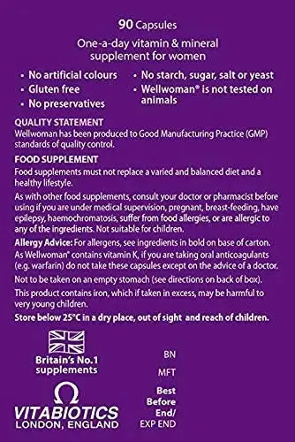 Vitabiotics Wellwoman Wellwoman 90 Tablets Wellwoman Au supplements