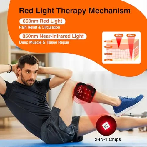 Cordless Red Light Therapy for Knee, Infrared Light Therapy Devices for Knee Pain Relief, Meniscus Injury agiogio Au supplements