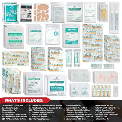 General Medi 160 Piece First Aid Kit Bag Refill Kit - Includes Eyewash, Instant Cold Pack General Medi Au supplements