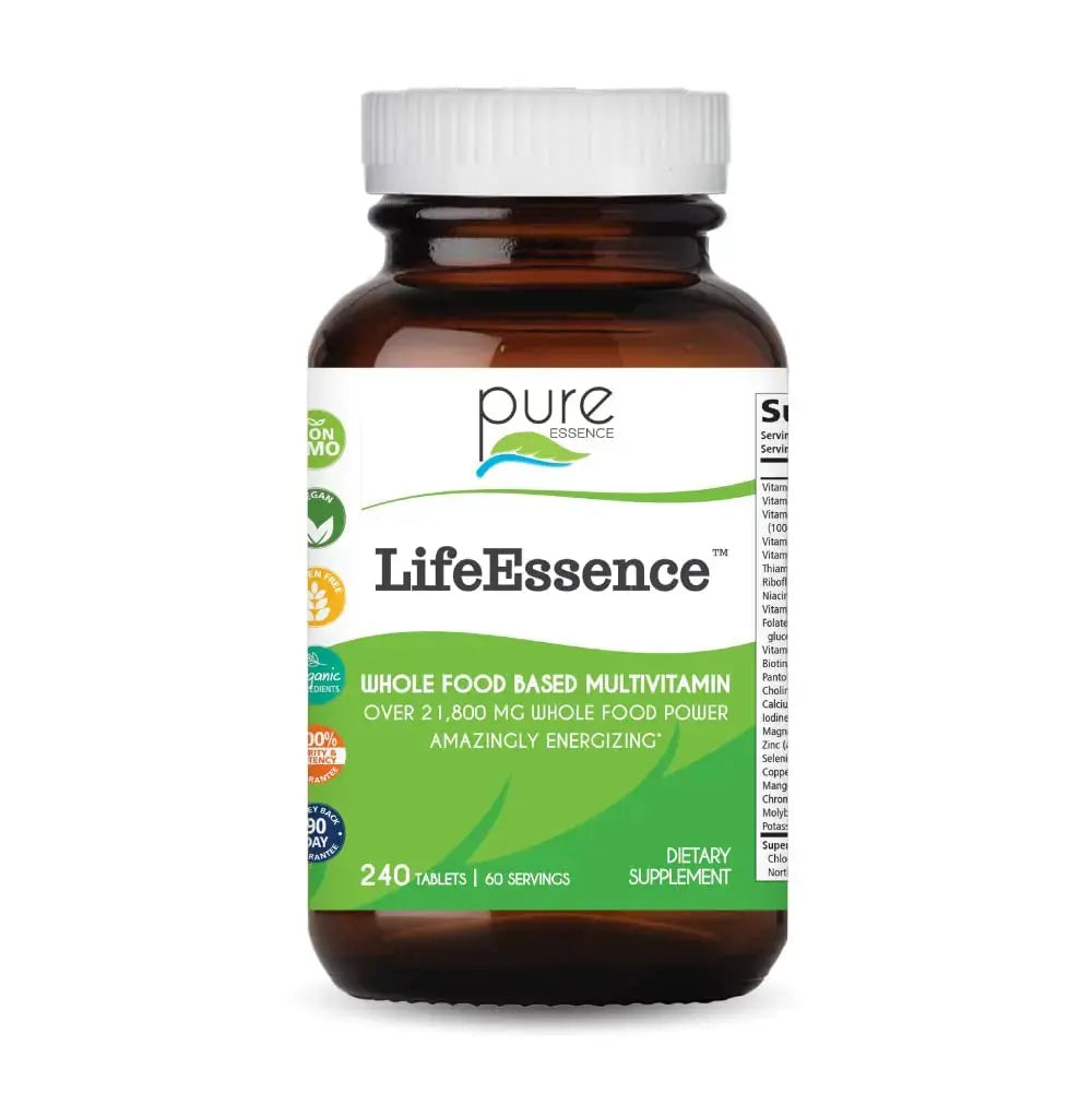 PURE ESSENCE LABS LifeEssence Multivitamin for Women and Men - Natural Herbal Supplement - Vitamin D, Vitamin D3, Vitamin B12 PURE ESSENCE LABS Au supplements