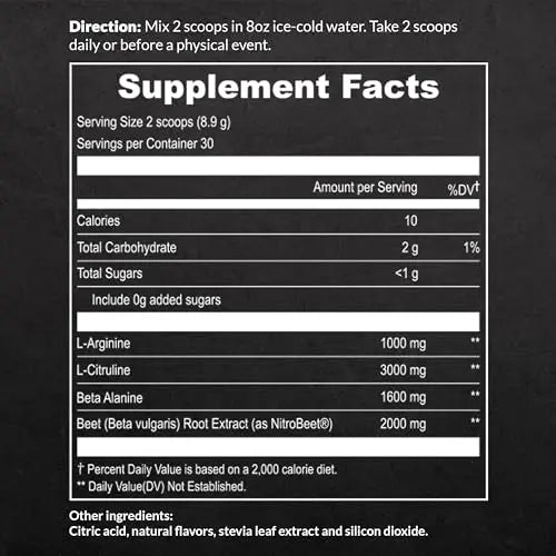 UpNourish Beet Root Powder Nitric Oxide Booster - L arginine L Citrulline Supplements UpNourish Au supplements