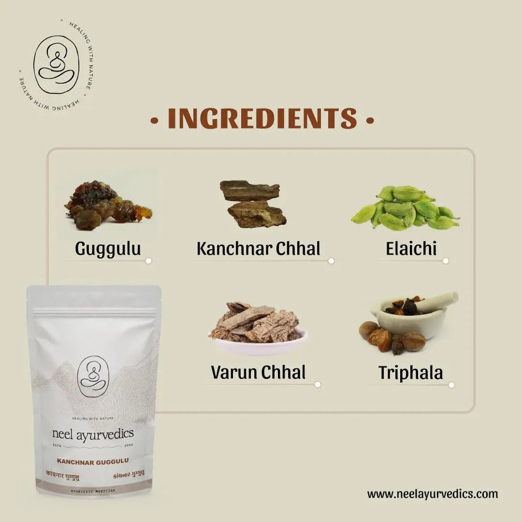Neel Ayurvedics Kanchnar Guggulu - 300 Tab Neel Ayurvedics Au supplements