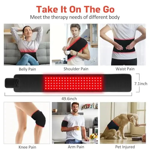 Red Light Therapy for Body, Infrared Light Therapy for Shoulder Waist Muscle Pain Relief GMOWNW Au supplements
