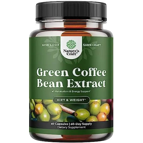 Pure Green Coffee Bean Extract Supplement – Best for Weight Loss Appetite Suppressant Natures Craft Au supplements