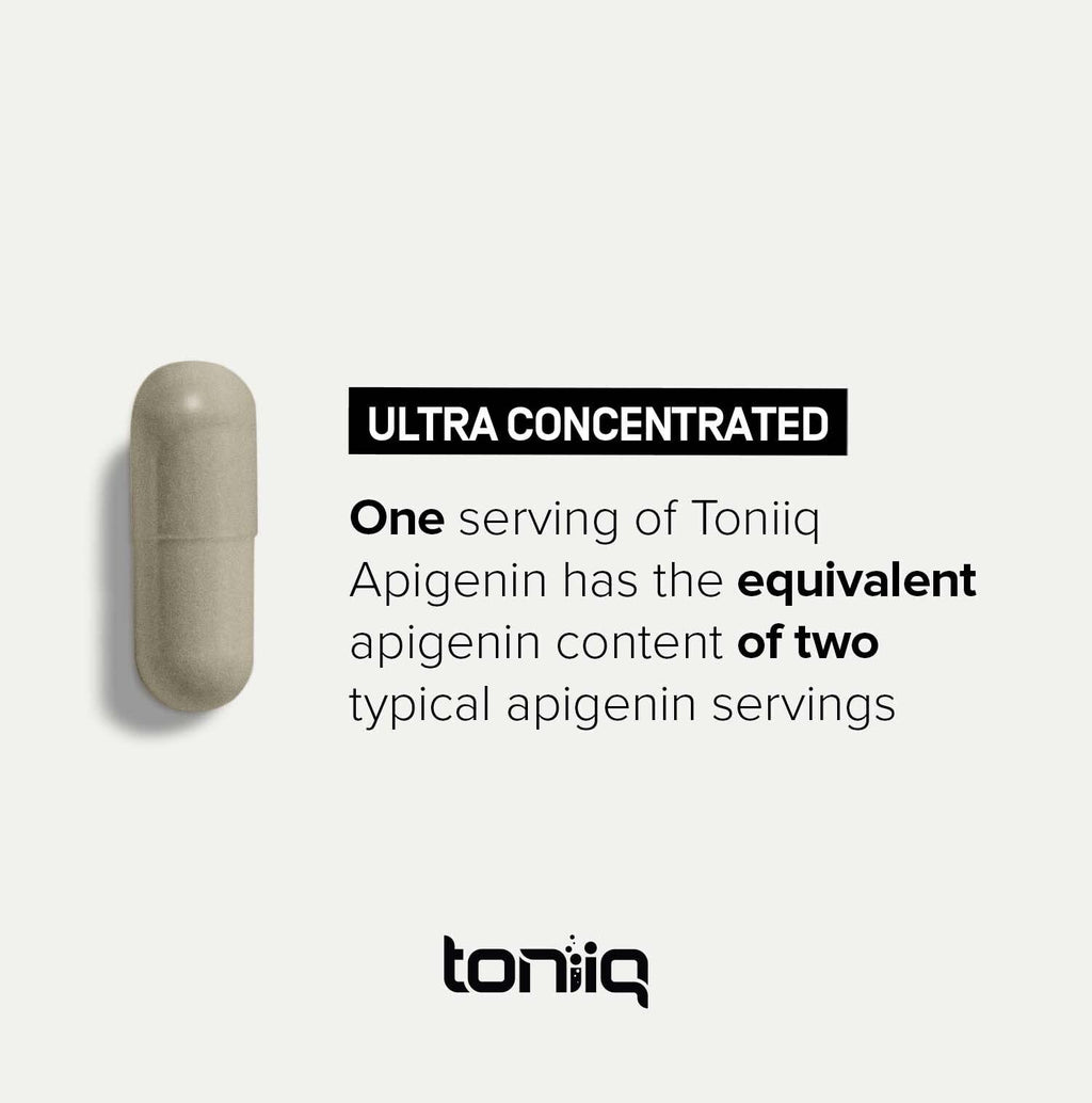 Toniiq Ultra High Strength Liposomal Apigenin - 100mg Formula - Highly Bioavailable for Superior Absorption - 180 Vegetarian Capsules Toniiq Au supplements