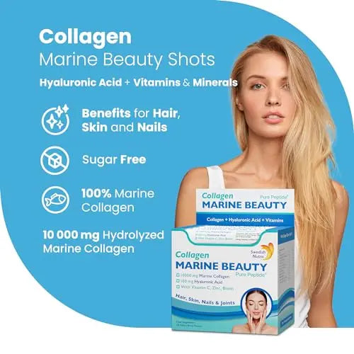 Swedish Nutra Marine Beauty Collagen | High Strength Type 1 & 3 Collagen to Rejuvenate Hair, Skin & Nails Swedish Nutra Au supplements