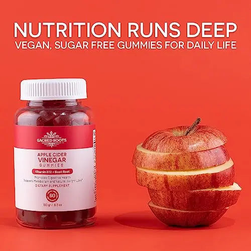 Sacred Roots Sugar-Free, Apple Cider Vinegar Gummies, 60 Gummies – Supports Healthy Sacred Roots Au supplements