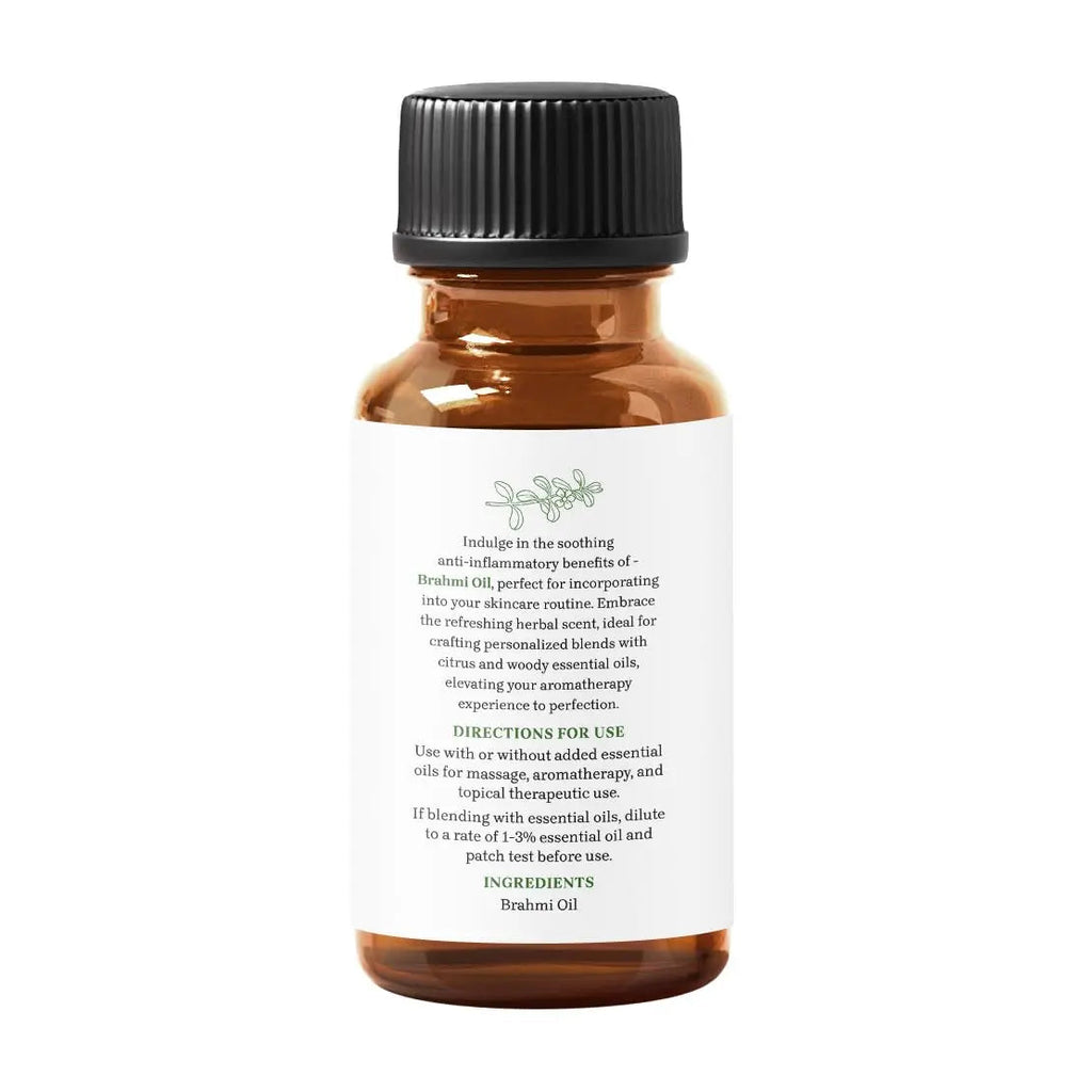 Essential Delights Brahmi Oil - Premium Undiluted Carrier Oil (1 oz) | for Skin, Face, Body, Hair Revitalization Essential Delights Au supplements