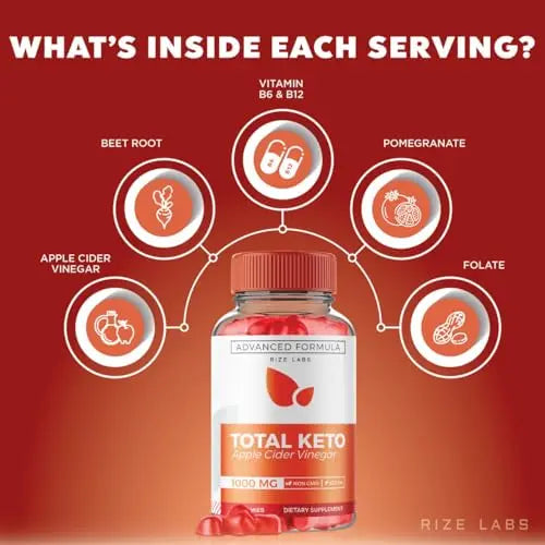 (3 Pack) Total Keto Gummies, Total Keto for Advanced Weight Loss, Total Keto Supplement rize labs Au supplements