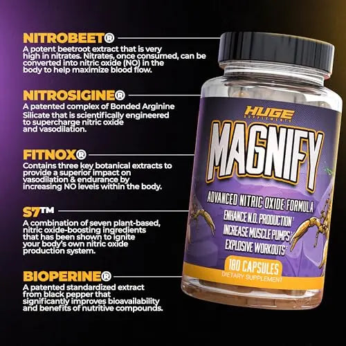 Huge Supplements Magnify, Pump Pills & Nitric Oxide Supplement, Scientifically Based Huge Supplements Au supplements