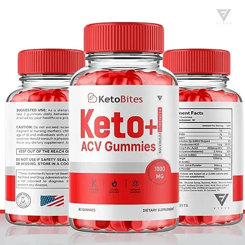 (2 Pack) Keto Bites ACV Gummies, KetoBites Keto ACV Gummies Advanced Weight Loss Fyvus Au supplements
