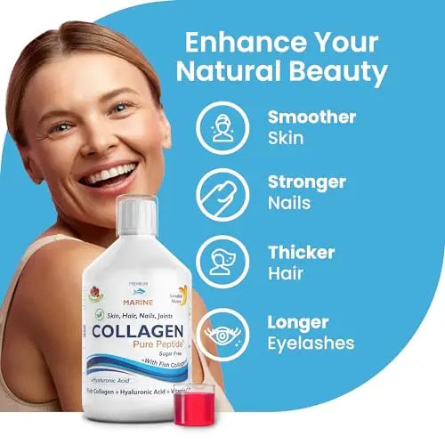 Swedish Nutra Liquid Marine Collagen - Sugar Free Berry Flavour | Minimize Fine Lines, Wrinkles & Improve Skin Elasticity Swedish Nutra Au supplements